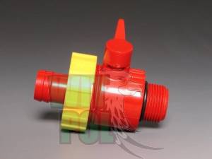 Złączka 3/4"  na wąż 22mm z zaworem Corti, Zawór kulowy