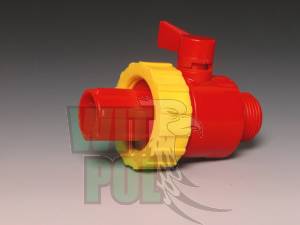 Złączka 3/4"  z wyjściem 20mm,  z zaworem Corti, Zawór