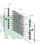 Listwa PCV 10 otworów EM 50 , smt50 do wentylatora, żaluzji