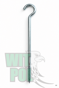 Hak wkręcany 240mm x 7mm (op.10szt.)