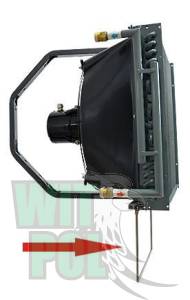 Nagrzewnica wodna NW 40 ARGO 43 kW + konsola montażowa